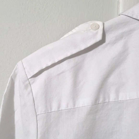 Calvin Klein White Short Sleeve Shirt Small NWT - Picture 6 of 6